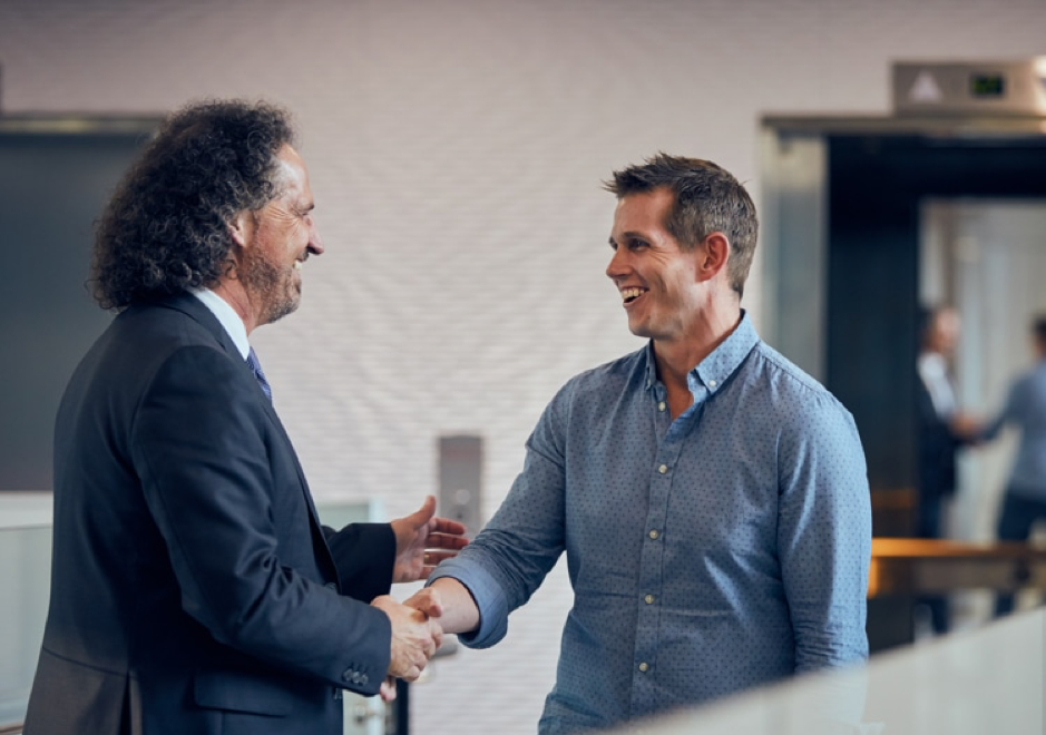 Two men shaking hands Two men shaking hands