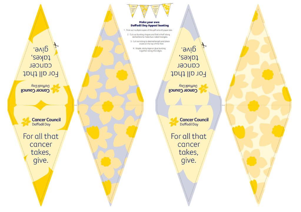 Daffodil Day Bunting - 2026