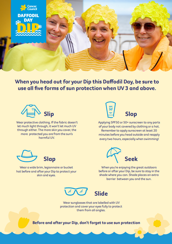 Daffodil Day Dip - SunSmart Poster - 2026