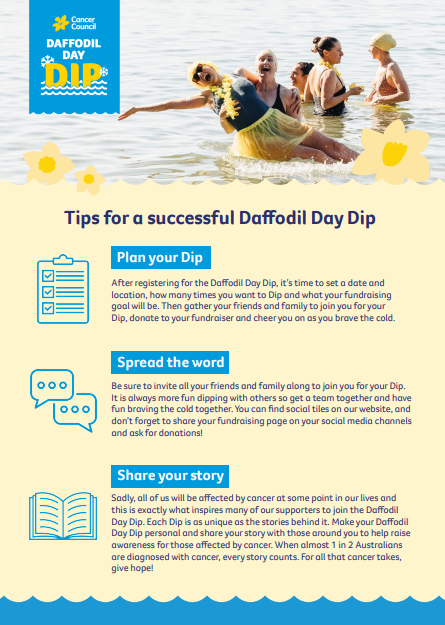 Daffodil Day Dip - Tips - 2026