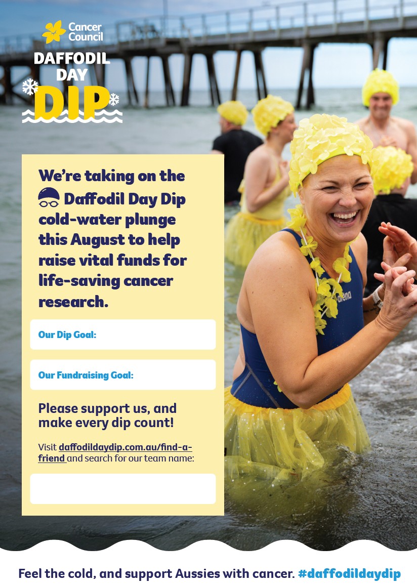 Daffodil Day Dip - Dip Goal Poster - V4