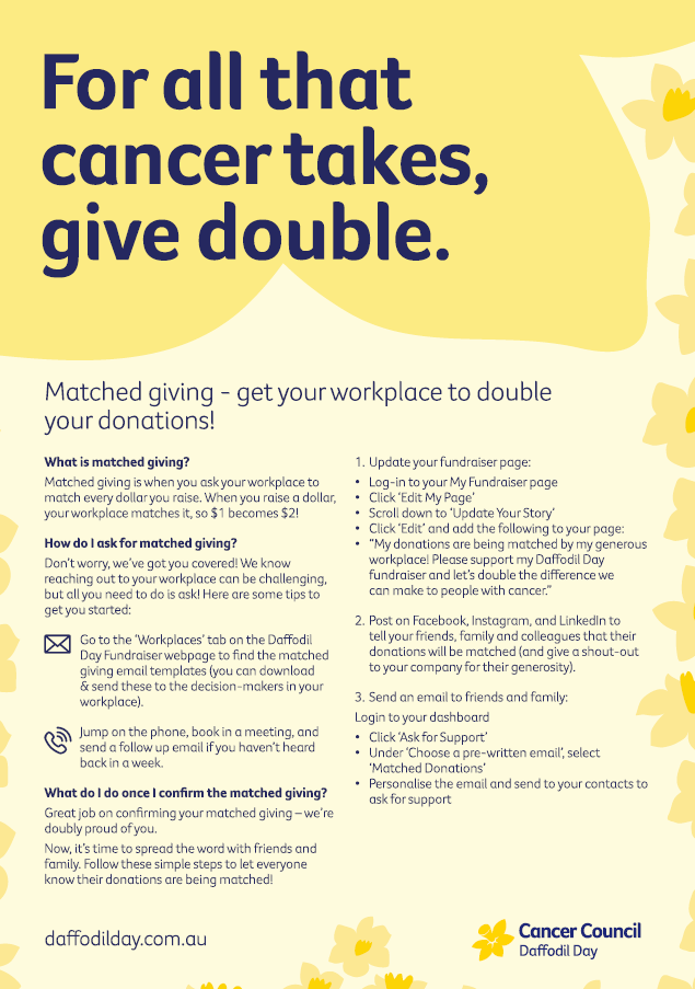 Matched workplace donations - 2026