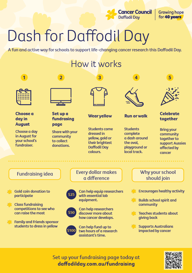 Dash for Daffodil Day Poster - 2026