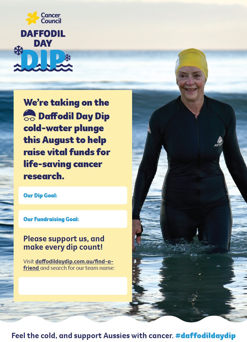 Daffodil Day Dip - Dip Goal Poster - V1