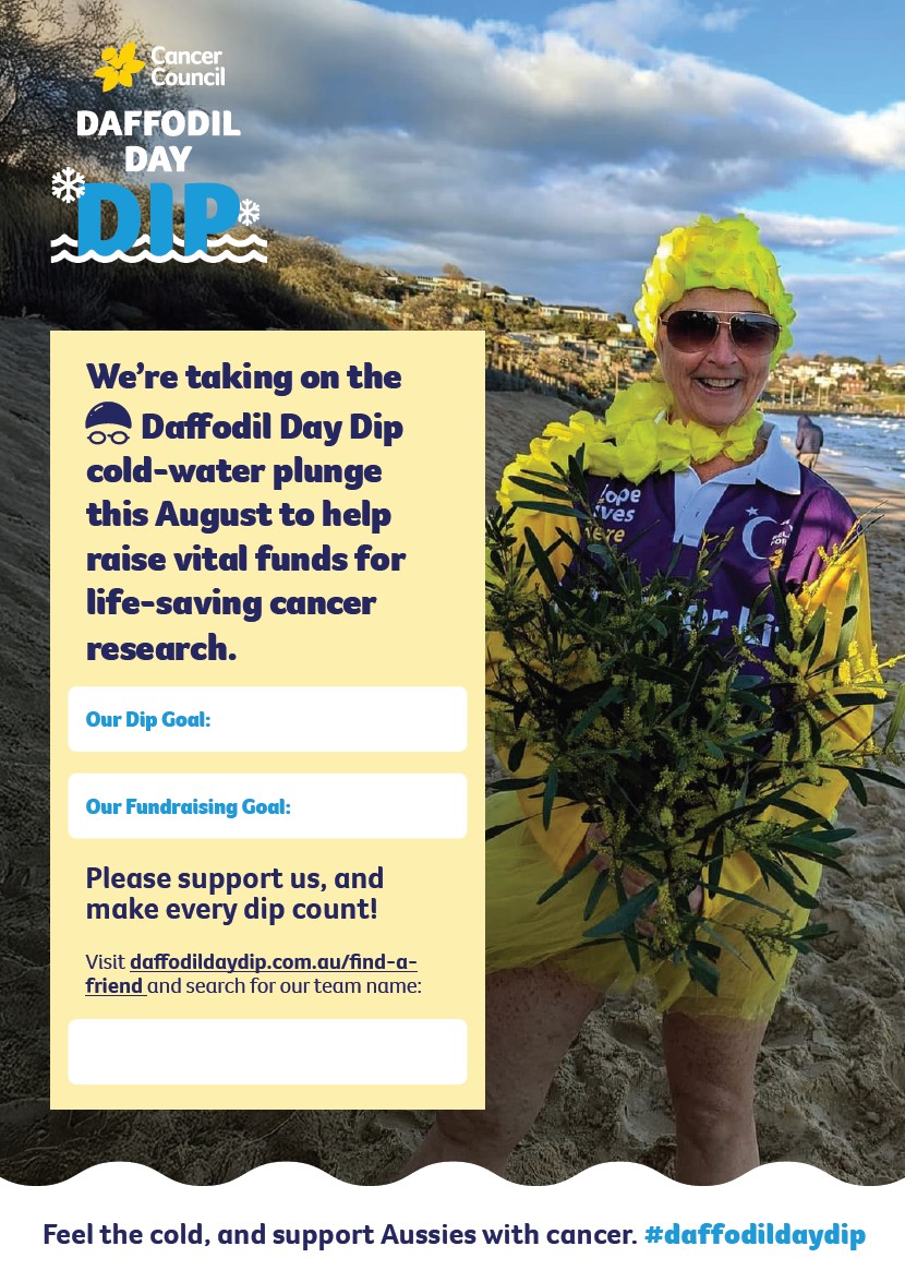 Daffodil Day Dip - Dip Goal Poster - V3